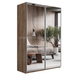 ЕН051 Шкаф-купе "Прайм-2" с зеркалами. Размер: 1200х2300х570.