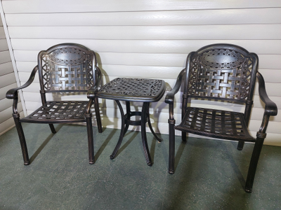 Кофейный комплект мебели из алюминия Gera 52