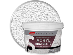 Штукатурка декоративная акриловая PARADE Professional ACRYL KRATZPUTZ S110 Белая база А Камешковая 2 мм 15 кг