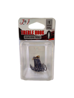 Тройник JIG IT Round bend treble hooks, 5 шт/уп.