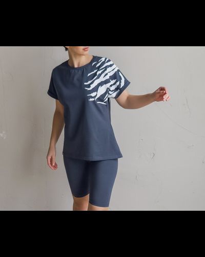 Футболка женская TIGER (графит)