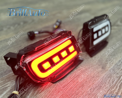 Противотуманки Toyota Land Cruiser Prado 150 LED черные (3 режима)