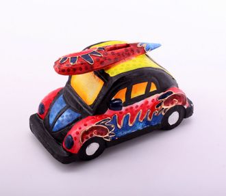 Модель № W138: копилка &quot;Фольксваген &quot;Жук&quot; из дерева албезии