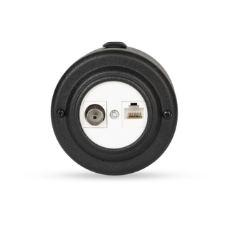 Ретро розетка металлическая ТВ+Интернет черный/белый (Vintage-brass)