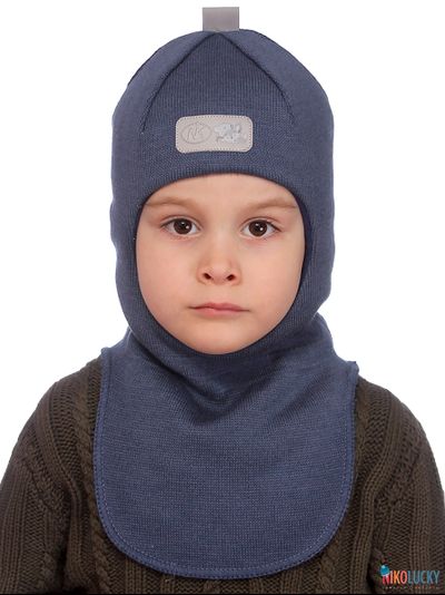 Шапка-шлем "NK"   20101-01, цвет серо-голубой р. 50-52