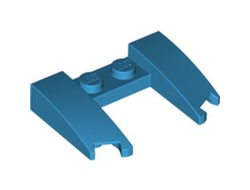 Wedge 3 x 4 x 2/3 Curved with Cutout, Dark Azure (11291 / 6231941)