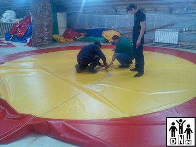 Покрышка борцовская плотность 630гр*м2 одноцветная люверсы (цена за 1 м2) DNN