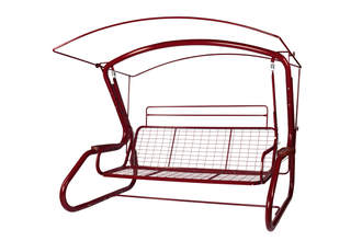 Садовые качели Бригантина бордо 4-х местные