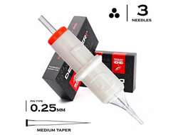 3 RLMT / 0,25mm - Round Liner Medium Taper "DEFENDERR"