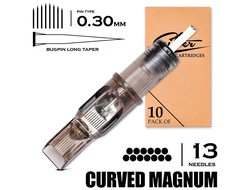 13 CMLT/0.30 - Curved Magnum Bugpin Long Taper "EZ FILTER"