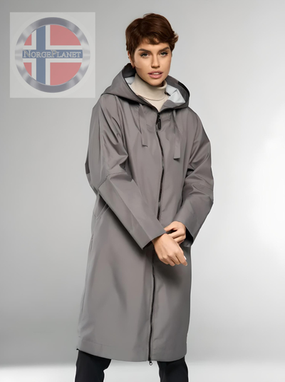 Лёгкий плащ бренда Elfina  (grey)