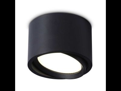 Ambrella св-к накл. спот GX53 max12W поворот. черный цилиндр d100x60 TECHNO SPOT TN6808 BK