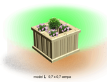 Model L 0,7 х 0,7 метра