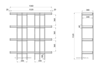Стеллаж открытый "Cube Design" 4, Belfan купить в Краснодаре