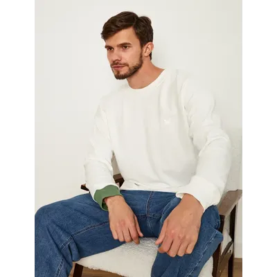 МУЖСКОЙ СВИТШОТ  БЕЛЫЙ "ВДОХНОВЕНИЕ"