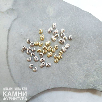Маскировочные кримпы ЛЮКС 3/4/5 мм, покрытие  в описании, цена за пару