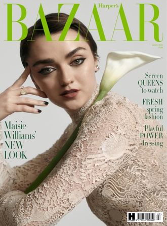 Harper&#039;s Bazaar Magazine March 2024 Maisie Williams Cover Plus Elle March 2024 Naomi Campbell Cover