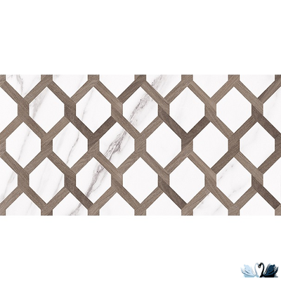 Плитка настенная Laparet Blanco белая узор 08-00-01-2677 20х40 см