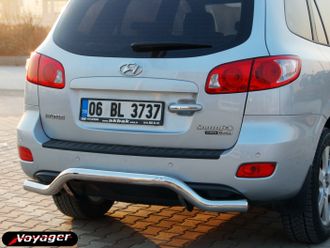 Защита заднего бампера для HYUNDAI SANTA-FE 2006-2012 AKSIYON X (Турция)