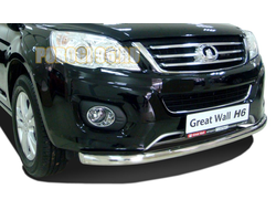 Защита переднего бампера (радиус) d60 для Great wall Hover H6 (2013-)