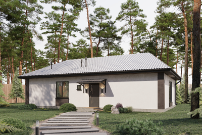 Одноэтажный дом с пятью спальнями 101.8 м² (S33)