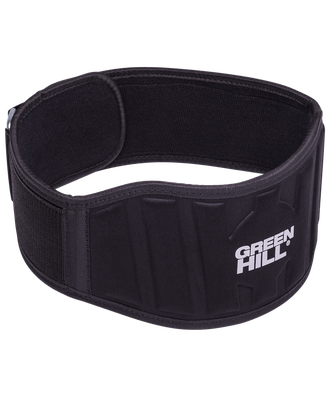 Пояс для тяжелой атлетики Green Hill WLB-6732A, текстиль, S-L, черный
