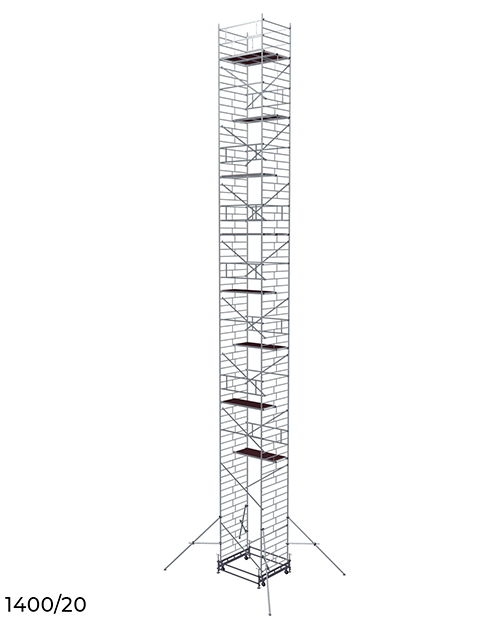 Вышка модульная алюминиевая 1400/20