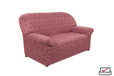 Чехол на 2х местный диван Тела Безарро Бордовый. ИТАЛИЯ Бренд Еврочехол