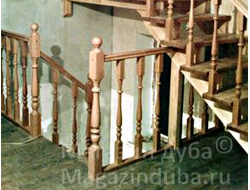 Ограждение из дуба. Вариант №4