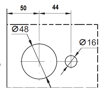 ID-550RB Замок под цилиндр (серебро)