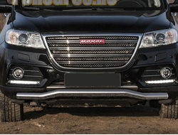 Защита переднего бампера d57 "Волна" Haval H6 (2014-…)