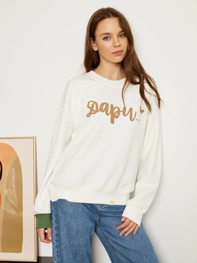 ЖЕНСКИЙ СВИТШОТ БЕЛЫЙ "ДАРИ"