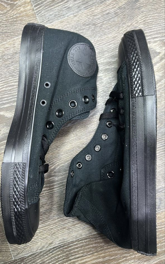 All star converse black high tops 2025