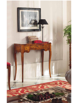 КОНСОЛЬ ПРЯМОУГОЛЬНАЯ (L80*P30*H77) С ШПОНИРОВКОЙ ОРЕХОМ C ЯЩИЧКАМИ ART. 18.21 TOSATO