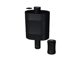 Бак Таймыр эллиптический с трубой 50л (эмаль /600 черная) D 115 Ferrum