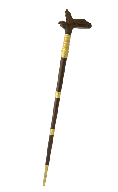 Классическая трость с клинком и ножом с волком