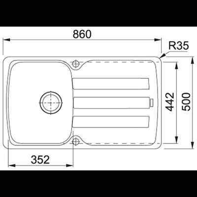 Мойка Franke Antea AZG 611-86