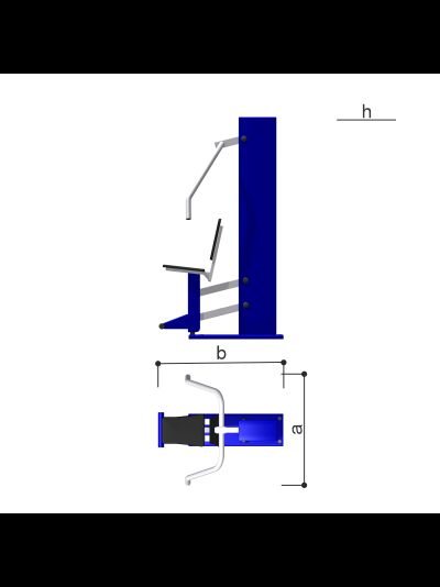 Уличный тренажер «Жим от груди» Romana 207.19.05