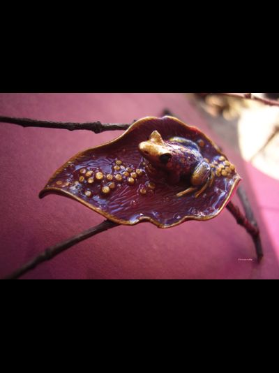 "Песнь Принцессы Вишнёвого Лотоса", фэнтези-брошь в восточном стиле