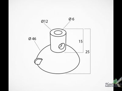 Присоска силиконовая с тремя отверстиями Усиленная