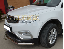 Защита переднего бампера d60 для Geely Atlas 2018-
