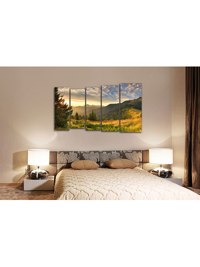 Модульная картина "Солнечные склоны"