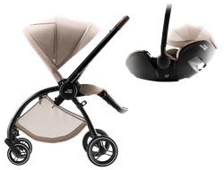 Коляска прогулочная и автокресло Britax Roemer Rio Style Teak + BABY-SAFE PRO Style Teak