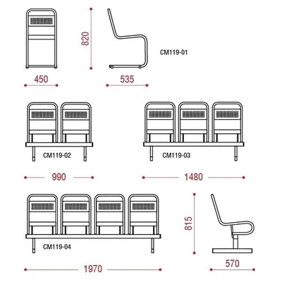 Секция четырехместная Раунд Z
