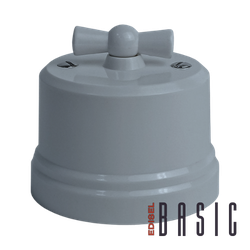 ретро переключатель пластиковый Basic серый