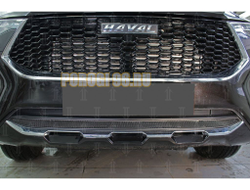 Защита радиатора Haval F7 2019- / Haval F7 X 2019- black верх