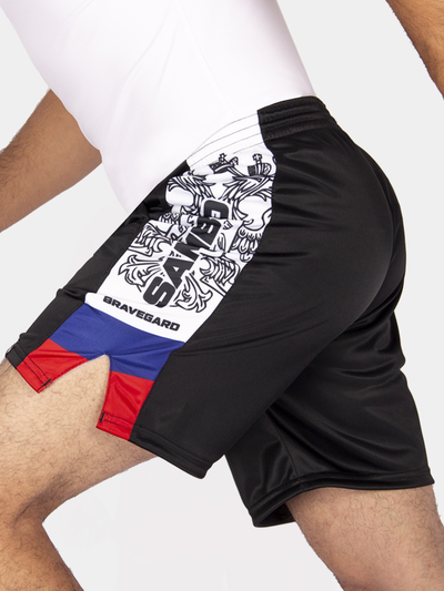 Шорты самбо BRAVEGARD ПАТРИОТ ЧЕРНЫЕ