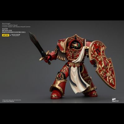 Алый паладин Кровавых Ангелов (Warhammer Horus Heresy) - КОЛЛЕКЦИОННАЯ ФИГУРКА 1/18 Blood Angels Crimson Paladin with Iliastus Assault Cannon (JT00294) - JOYTOY