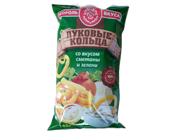 Луковые кольца Сметана и зелень 140гр