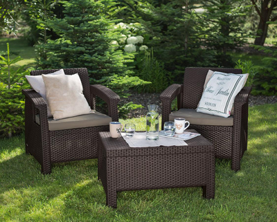 Комплект мебели Корфу Уикенд коричневый